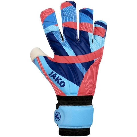 JAKO 2583 Keeperhandschoen River Supersoft Rc - Hemelsblauw/Koraal/Navy - 8,5