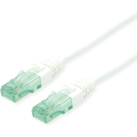 roline recycled material RJ45 (cross) Netwerkkabel Aansluitkabel CAT 6A U/UTP 5 m Wit
