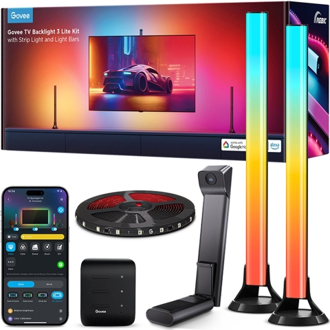 TV Backlight 3 Lite Kit with Strip Ligth and Ligth Bars Verlichting