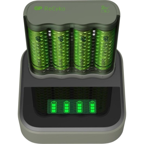 GP Batteries Mainstream-Line Docking-Station Batterijlader Incl. 4 stuks oplaadbare batterijen AA 2600mAh