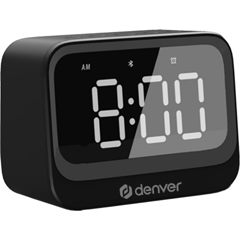 Denver 111131400010 Wekker Kwarts Zwart Alarmtijden 2