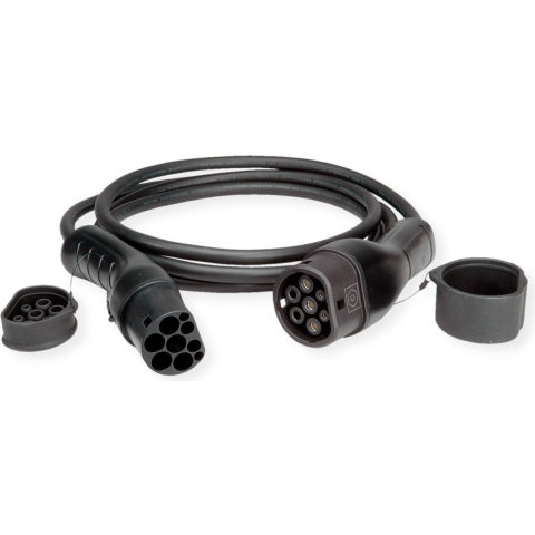 ROLINE Auto oplaadkabel Type2, 1-fase, 250VAC (1P+N+E), 32 A, 7.4 kW, 7,5 m