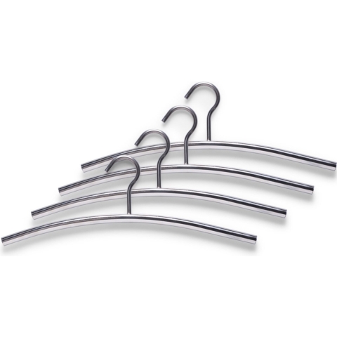 Zeller Kledinghanger - RVS - 44 cm- jassen hanger / kapstok -