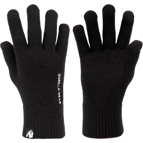 Gorilla Wear Waco Gebreide Handschoenen Zwart - L