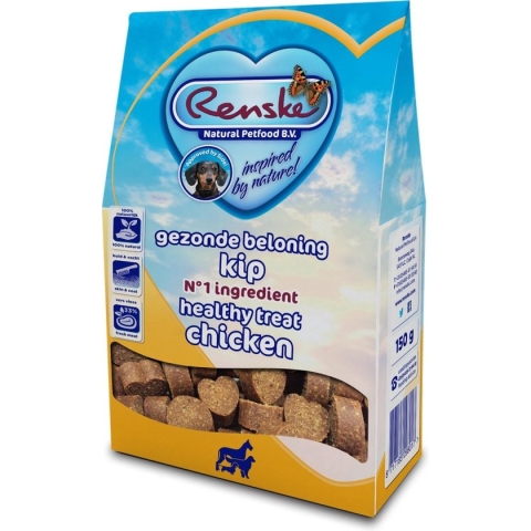 Renske Gezonde Beloning Hartjes Kip - Hondensnack - 150 g