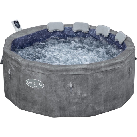 Bestway Lay-Z-Spa Carrara airjet 6 grijs steen - Bestway