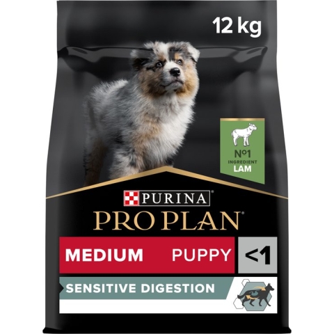 Pro Plan Medium Puppy Sensitive Digestion - Honden Droogvoer - Lam - 12 kg