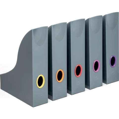 Durable VARICOLOR® 770657 Tijdschriftencassette DIN A4 Antraciet Polystereen 5 stuk(s)