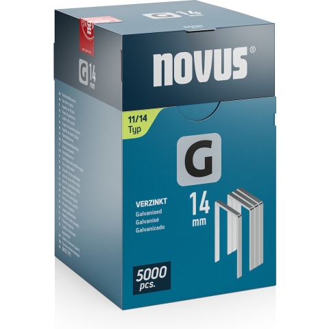 Novus Tools 042-0769 Nieten met plat draad Type 11 5000 stuk(s) Afm. (l x b) 14 mm x 10.6 mm