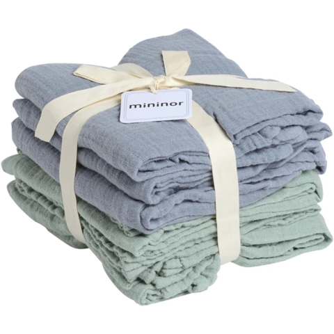 Mininor Katoenen luiers - 70x70 cm - 8-pack - Wit - Mininor - OneSize - Hydrofiele Doek
