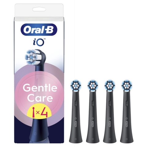 Oral-B Opzetborstels iO Gentle Care Zwart 4 stuks
