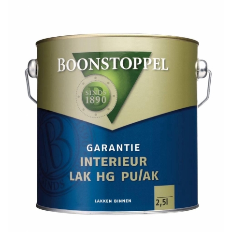 Boonstoppel Garantie Interieurlak Hoogglans Pu/Ak Wit/n 2,5L