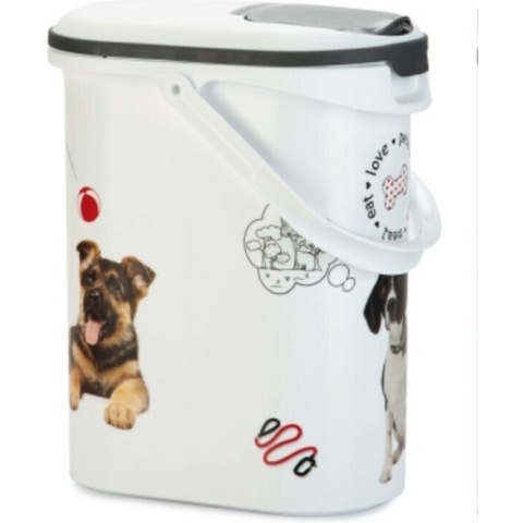 Curver - Voedselcontainer Hond 29 x 19 x 35 cm - Wit - 10 L- 4kg