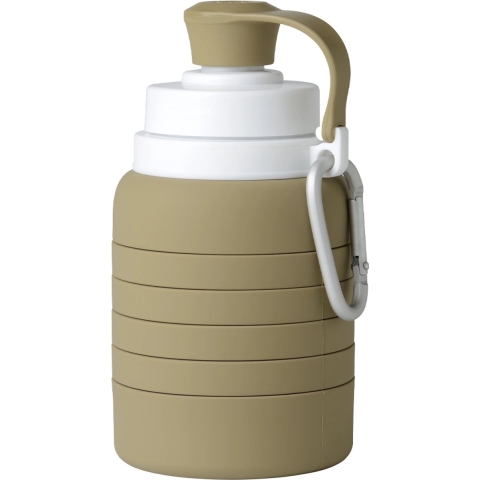 Mininor Opvouwbaar Drinkfles - Silicone - 200-500 ml - Olijf - Mininor - OneSize - Drinkfles