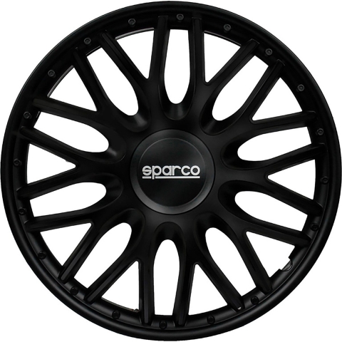 Sparco Wieldoppen Roma - 14-inch - Zwart - Set van 4 stuks
