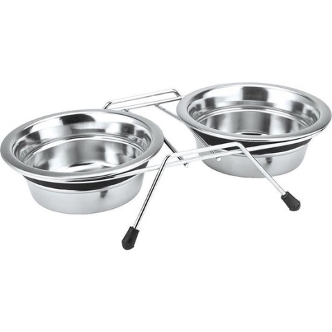 Nobby rvs eetbak dubbel geluidloos 2 x 16,5 cm - 1 ST à 1000 ML