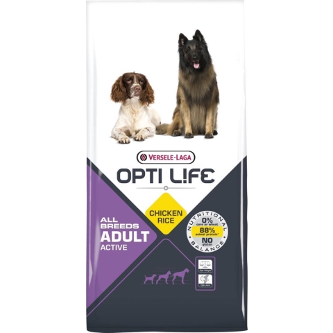 Opti Life Adult Active All Breeds 12,5 kg