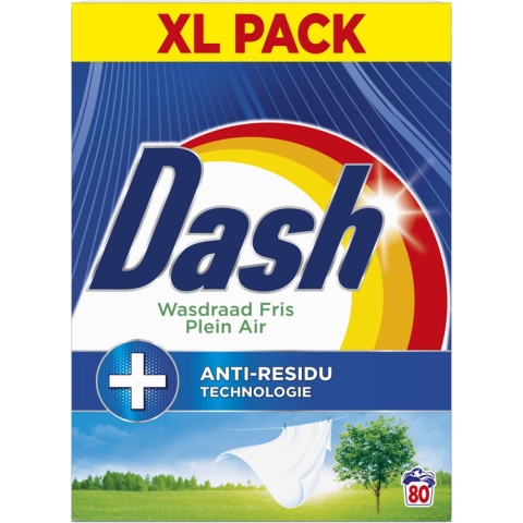 Dash Waspoeder Wasdraad Fris 80 Wasbeurten 4,4 kg
