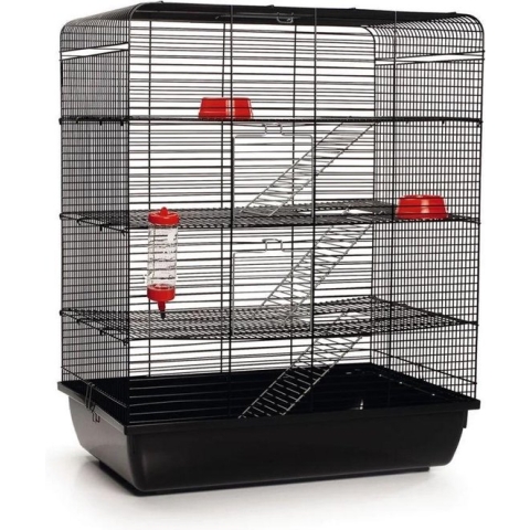 Beeztees Remy - Rattenkooi - Zwart - 58x38x71 cm