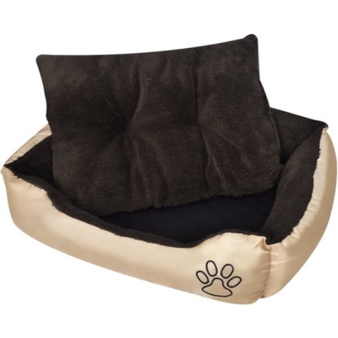 vidaXL-Hondenmand-bruin-en-Beige-XXL
