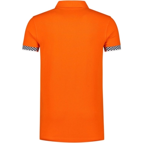 Oranje polo shirt racing/Formule 1 voor heren 2XL (56) -
