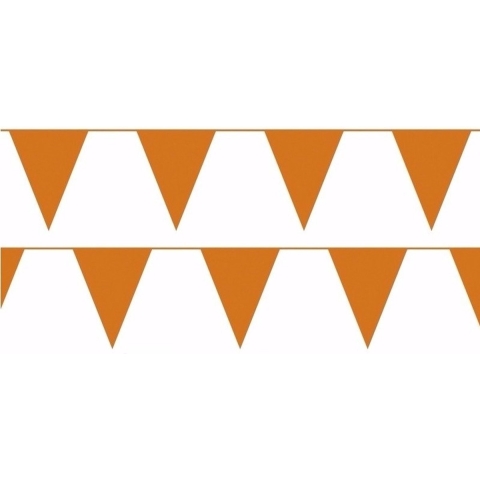 Oranje vlaggenlijnen 100 meter -