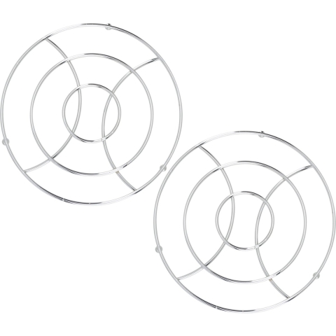 Cosy & Trendy pannenonderzetter - Set van 4x stuks - metaal - D18 cm -