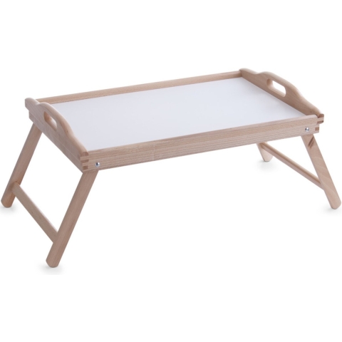 Dienblad/serveerblad op poten grenen hout 50 x 30 cm -