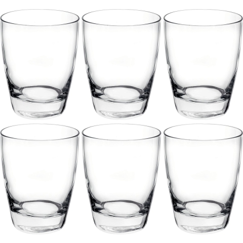Tumbler waterglazen - 6x - transparant - 280 ml - drinkglazen -
