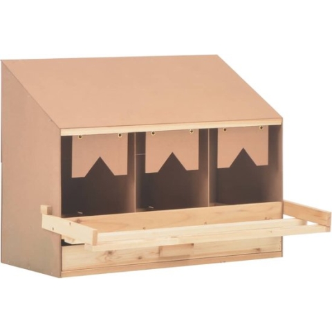 vidaXL-Kippenlegkast-3-compartimenten-72x33x54-cm-massief-grenenhout