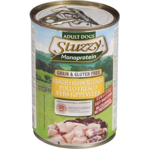 Stuzzy Monoproteïn Kip - Hond - Natvoer - Volledig voer - 6 x 400 gr