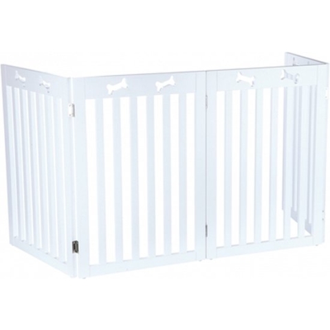 Trixie Afsluithek Wit 4 Panelen - 60-160X75 CM