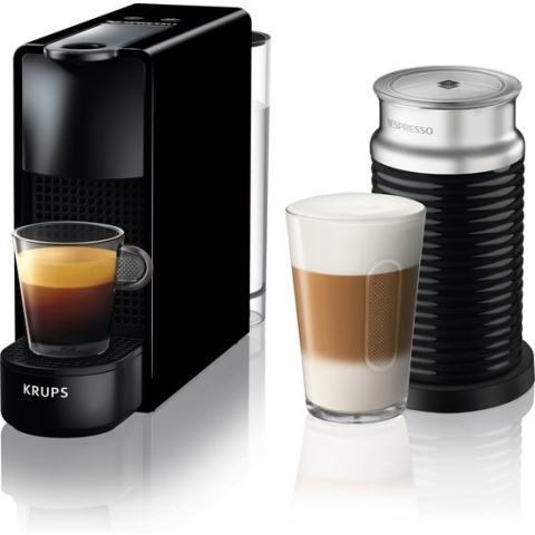 Krups Nespresso Essenza Mini XN1118 - Koffiecupmachine - Met melkopschuimer - Zwart