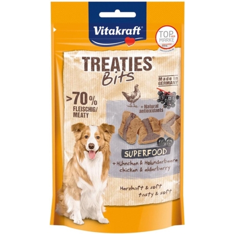 Vitakraft Treaties Superfood Vlierbes - hondensnack - 100 gram