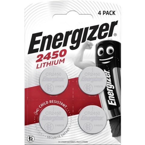Energizer Knoopcel CR2450 3 V 4 stuk(s) 620 mAh Lithium