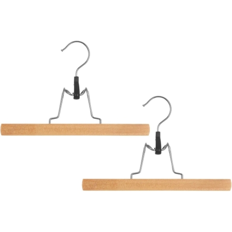 5Five Kledinghangers - voor broeken - 12x stuks - 25 x 16 cm - klemhangers -