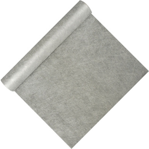 Tafelkleed met loper op rol - polyester - geel - zilver - 120 x 180 cm -
