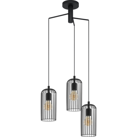 EGLO Roccamena 1 Hanglamp - E27 - 61,5 cm - Zwart