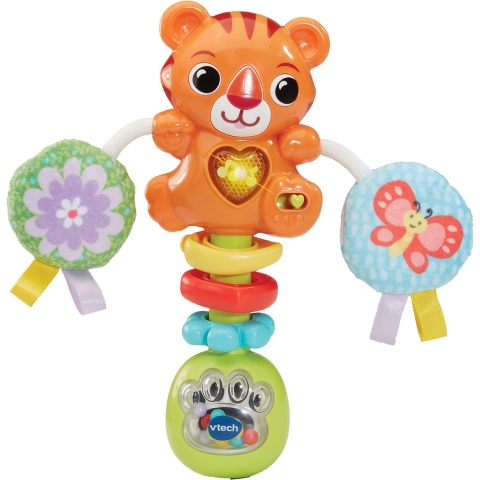 VTech Baby Premium Collectie Tijger Rammelaar + Licht en Geluid