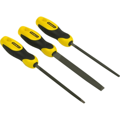 Stanley 3delige Set Vijlen Bastaard 150mm - 0-22-445 - 0-22-445