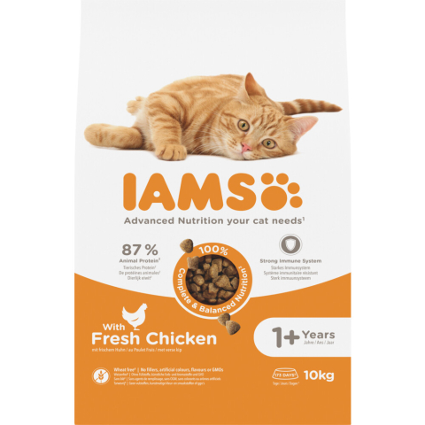 Iams Proactive Health Adult - Kip - Kattenvoer - 10 kg