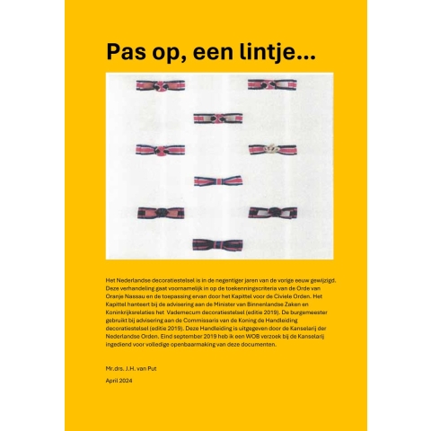 Pas op, een lintje… (Paperback)