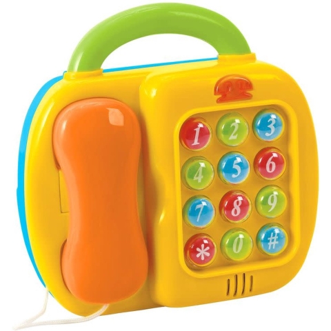 2 in 1 Telefoon en piano - op batt.