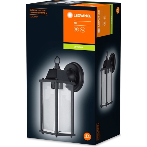 LEDVANCE ENDURA® CLASSIC LANTERN L 4058075206649 Buitenlamp (wand) LED E27 Zwart