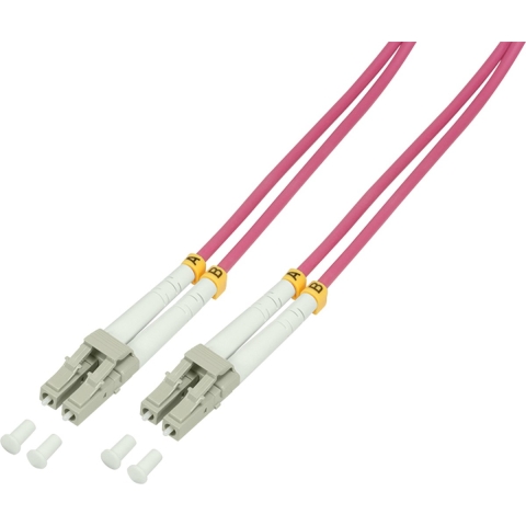 LogiLink FP4LC15 Glasvezel Optische vezel Aansluitkabel 50/125 µ Multimode OM4 15.00 m