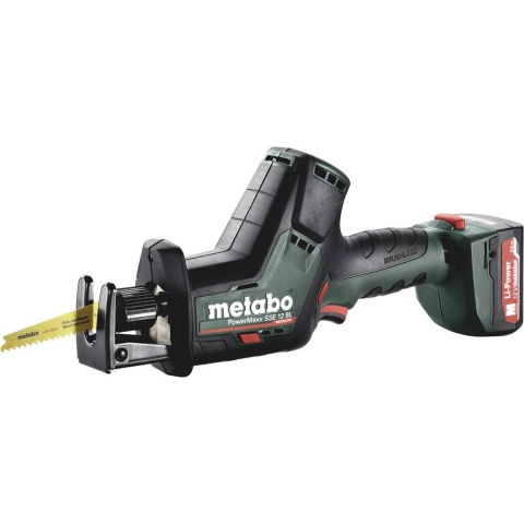 Metabo PowerMaxx SSE 12 BL 12V Li-Ion Accu Reciprozaag Set (2x 2,0Ah Accu) In Koffer