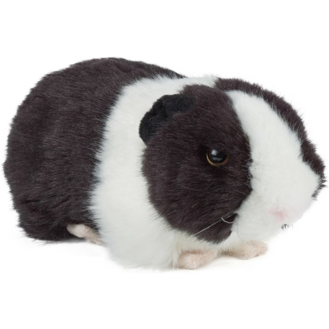 Pluche zwarte cavia knuffel 20 cm speelgoed met geluid -