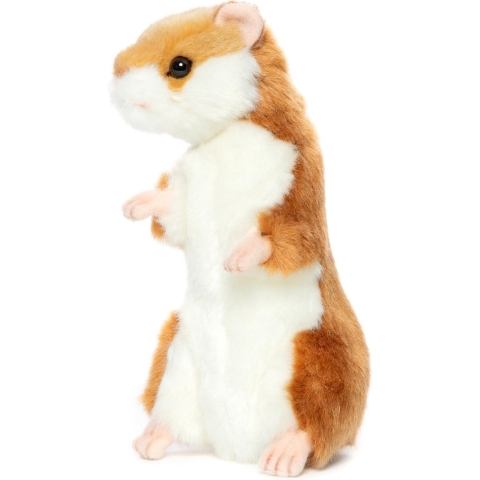 Hansa pluche hamster - knuffeldier - 15 cm - bosdieren knuffel - realistisch -