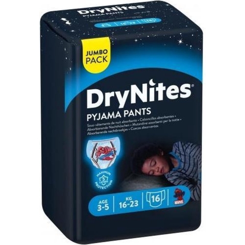 Huggies DryNites Nachtbroekjes Jongen 3-4 jaar 16 x 4 = 64 stuks