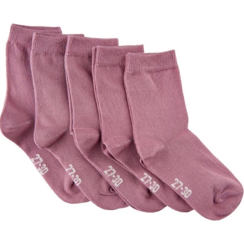 Minymo Sokken - 5-pack - Donker Orchid - Minymo - 19/22 - Sokken